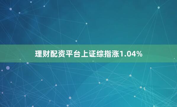理财配资平台上证综指涨1.04%